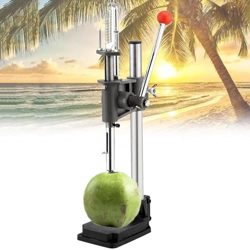 Manual Coconut Opener with Sturdy Cast-Iron Base