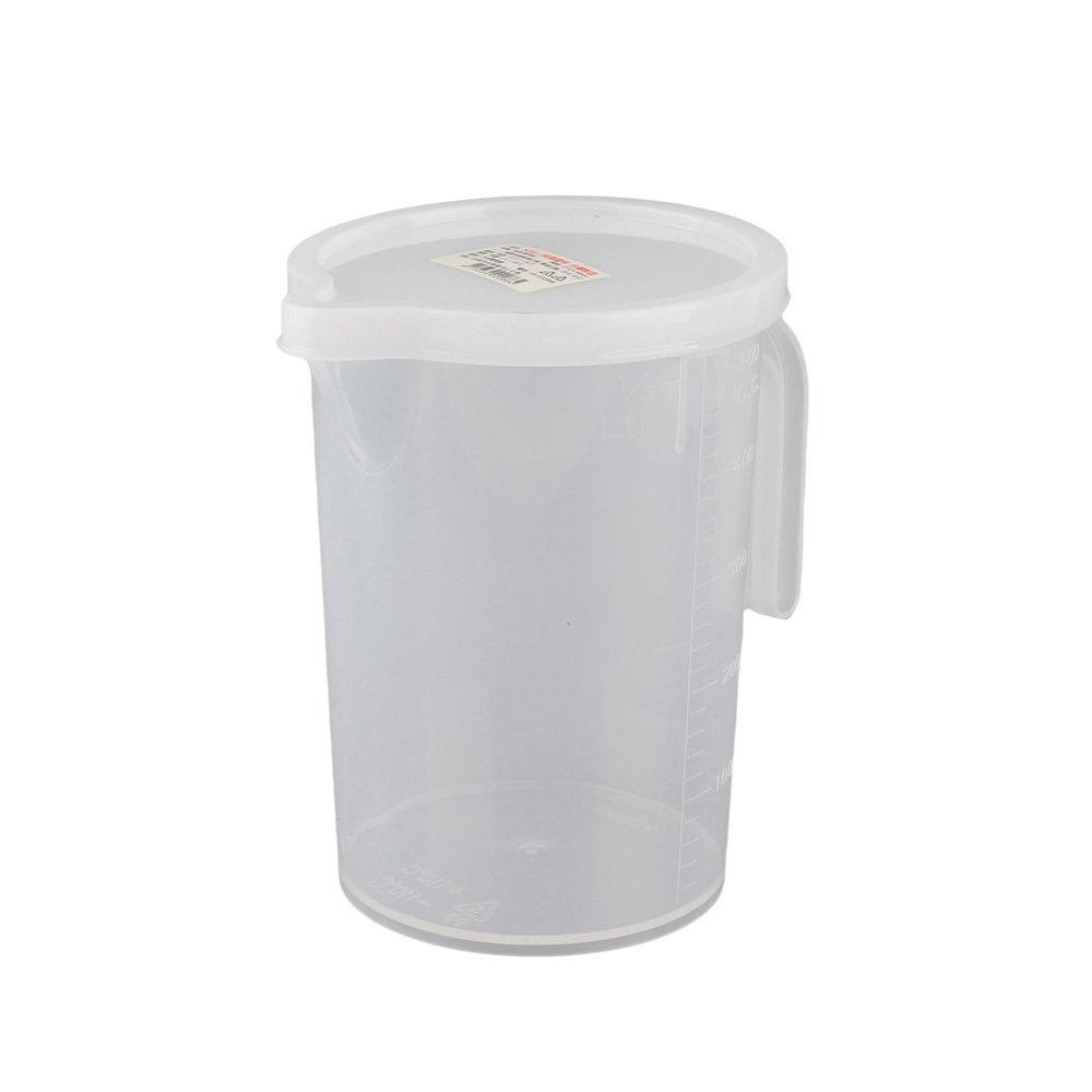 Socobeta High-Quality Plastic Measuring Cup with Lid, Easy-to-Read, 500 mL/1000 mL (500 mL)