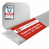 GAL INDUSTRIAL Satin-Finish Aluminum Flat Bar, 60 x 4 mm, 170 cm, EN AW-6060 (PA38) view 1
