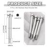 QUARKZMAN 8-Pc. 304 Stainless Steel Shoulder Bolts, 6 mm Shoulder Diameter view 2