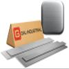 GAL-INDUSTRIAL Brushed Aluminum Flat Bar, 100 x 5 mm, 50 cm, EN AW-6060 (PA38) view 1