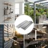 GAL-INDUSTRIAL Brushed Aluminum Flat Bar, 100 x 5 mm, 50 cm, EN AW-6060 (PA38) view 2