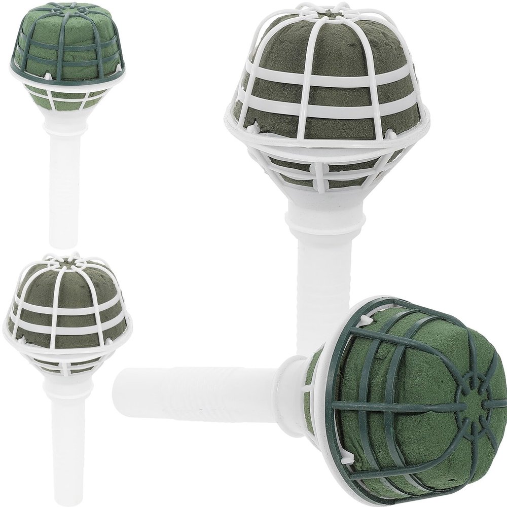 Gatuida 4-Pack Bridal Bouquet Holders with Handles, Durable Plastic, Assorted Color