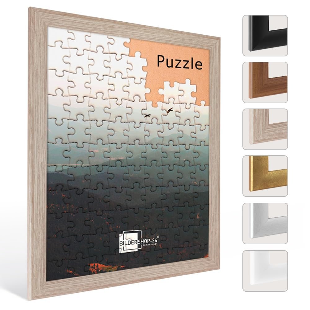 Valencia Puzzle Frame, Sonoma Oak Finish, 68 x 92 cm (approx. 2,000 pieces)