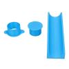 TIKATARER Round Cake Pop Mold, 3D-Printed Cutter & Pusher, Sky Blue view 1