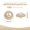 QUARKZMAN 8-Piece 20 mm Gold Pearl Metal Buttons view 2