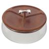 TOYANDONA Glass Salad Bowl with Wooden Lid, 1200 ml view 1
