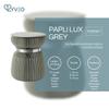 Lyveo Folding Paper Stool, 32 x 42 cm, Gray with Silver Band view 2
