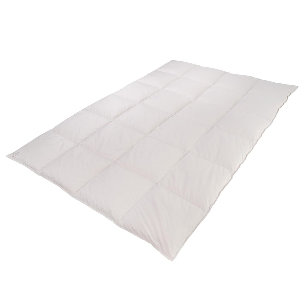 Knsemller Comfort Down Duvet, Canadian Down and Feathers (Class 1), 100% Cotton Mako Batiste Cover (150 Nm)