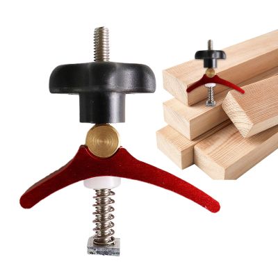 Adjustable T-Track Plate Clamp for Woodworking