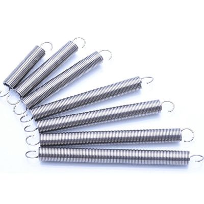 Extension Spring, 1 Piece, 1.5 mm Wire, 10 mm OD, 30300 mm Length, S-Shaped Hook Extension (260 mm)