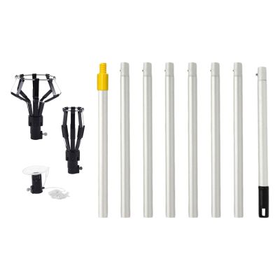 Fonowx Bulb Changer with 2 Holders and Suction Cup, Telescopic Pole up to 3.1 m