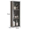 Compact 3-Piece Bathroom Medicine Cabinet, Space-Saving Storage with Dividers, Stylish Cosmetic Storage for Small Spaces, Easy Access and Organization view 3