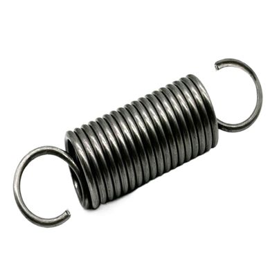 2-Pack Extension Springs, 1.5 mm Wire, 8 mm OD, 300 mm Free Length, Double Hooks
