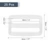 QUARKZMAN 25-Pack 38 mm Transparent Plastic Tri-Glide Buckles view 2