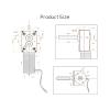 BYLSAGWHT Bracket 12 V 258 RPM 5840-31ZY Worm Gear DC Motor, Electronic Starter, Self-Locking, Forward and Reverse, 51 mm view 2
