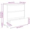 vidaXL Storage Cabinet 80 x 31 x 81 cm Engineered Wood view 3