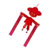 Yardenfun Reflective PET Bird Deterrent with Hanging Bells, Red view 1
