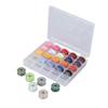 LALAFINA 25-Piece Sewing Machine Bobbin Storage Box with Colored Thread view 1