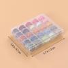 LALAFINA 25-Piece Sewing Machine Bobbin Storage Box with Colored Thread view 2