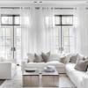 XUEQXUE Sheer Curtain, 60 x 260 cm, Linen Look, White view 2