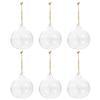 Hanging Glass Vases with Rope, 6 Pieces view 1