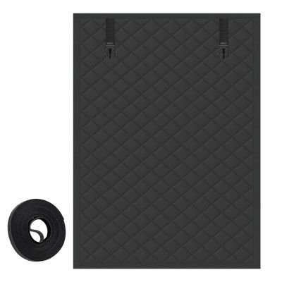 Roll-Up Window Insulation Curtain, 50–200 cm, Cotton, Black, 185 × 85 cm