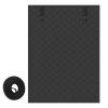 Roll-Up Window Insulation Curtain, 50–200 cm, Cotton, Black, 185 × 85 cm view 1