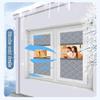 Roll-Up Window Insulation Curtain, 50–200 cm, Cotton, Black, 185 × 85 cm view 4