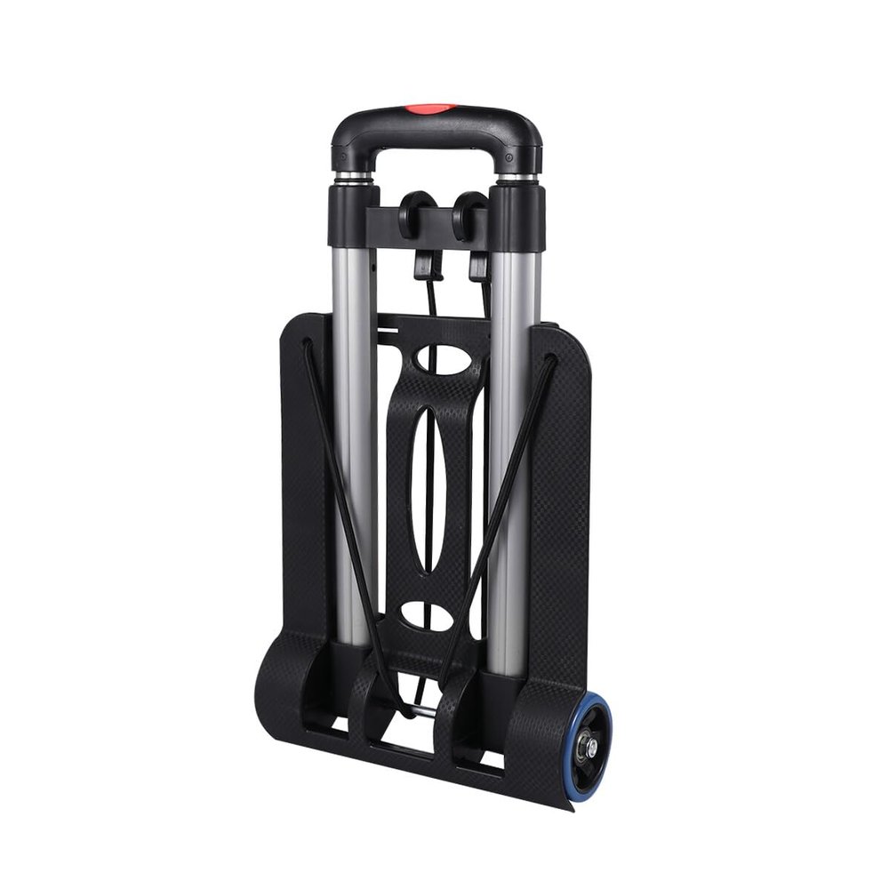 Mobestech Folding Black Aluminum Alloy Shopping Trolley