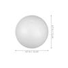ELAYARD 6-Pack White Polystyrene Craft Balls view 2