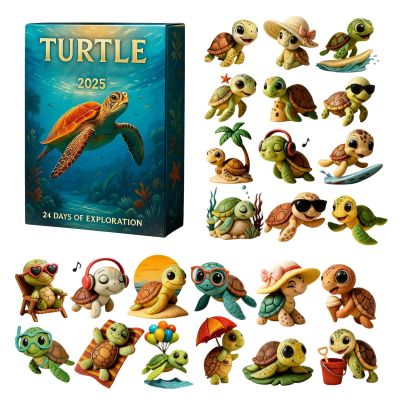 2025 2D Acrylic Turtle Ornament Advent Calendar