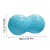 Exercise Fitness Ball, 45 x 90 cm, Peanut Shape, Balance Tool with Air Pump view 2