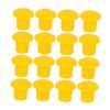 60 Yellow Plastic Rebar Safety Caps view 1
