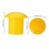 60 Yellow Plastic Rebar Safety Caps view 3