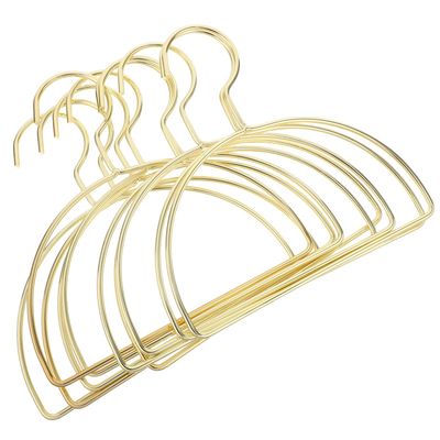 VILLFUL 10-Pack Gold-Tone Half-Moon Metal Hangers