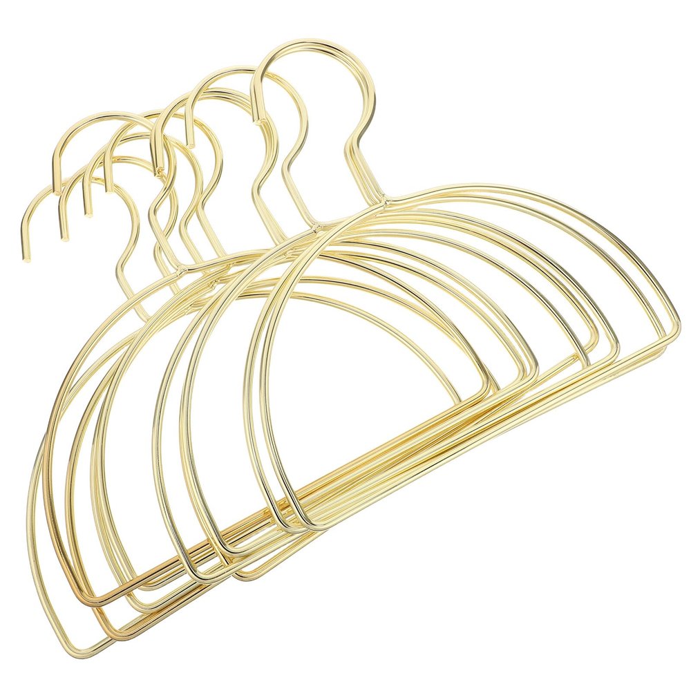 VILLFUL 10-Pack Gold-Tone Half-Moon Metal Hangers
