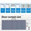 Magnetic Thermal Garage Door Curtain, Gray, 442 × 229 cm view 3