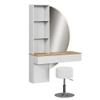 Vicco Melora Vanity Table, White/Oak, 100 cm view 3