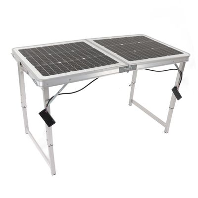 ERYUE 100W Foldable Solar Table with High-Efficiency Monocrystalline Silicon PV Panel