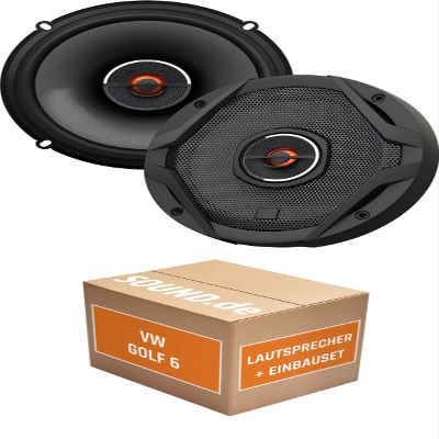 Speaker Installation Kit Compatible with JBL GX602 for Rear VW Golf VI | 2x 6.5-inch 2-Way Speakers, 180W Max