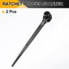 QUARKZMAN 2-Pack 19 mm x 21 mm Double-Ended Ratcheting Podger Wrenches view 3