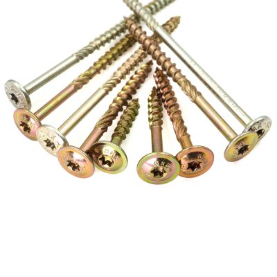 200 Galvanized Washer Head Wood Screws 8 x 90 mm, Torx, ETA Approved