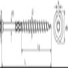 200 Galvanized Washer Head Wood Screws 8 x 90 mm, Torx, ETA Approved view 3