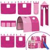 Tomostar Loft Bed Curtains with Tunnel and Tower, Pink view 3