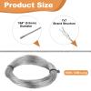 QUARKZMAN 100 ft 304 Stainless Steel Wire Rope Kit, 30 m, 1/64 in (0.5 mm) view 2