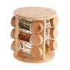 Rotating Wooden Organizer for Spice Jars and Salt view 1