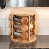 Rotating Wooden Organizer for Spice Jars and Salt view 3