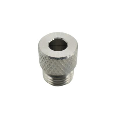 Stainless Steel Drill Bushings, M14 x 1.5 Coarse Thread, Knurled, Non-Slip, 3–10 mm Options