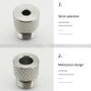 Stainless Steel Drill Bushings, M14 x 1.5 Coarse Thread, Knurled, Non-Slip, 3–10 mm Options view 3